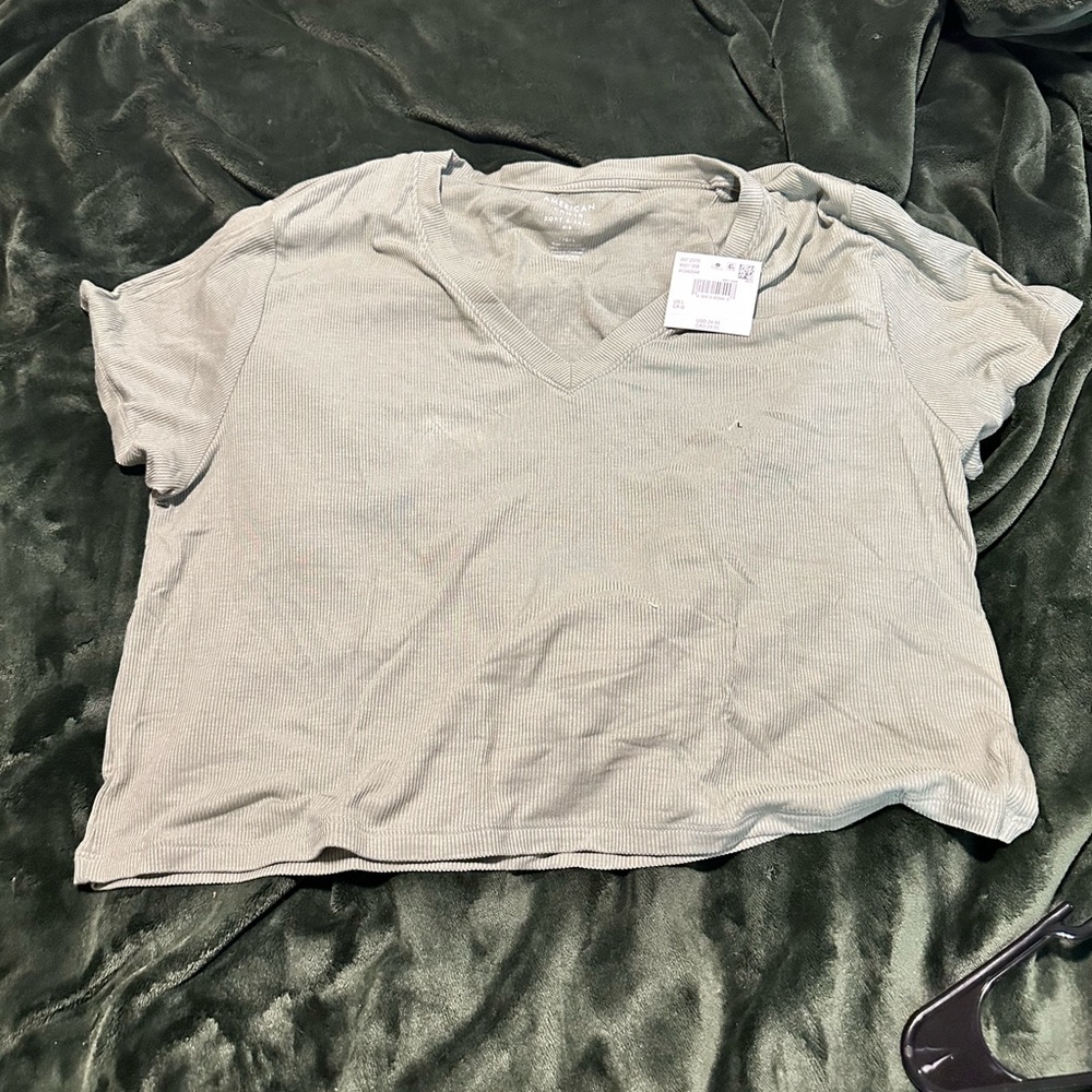 AE Ribbed Crop Tee